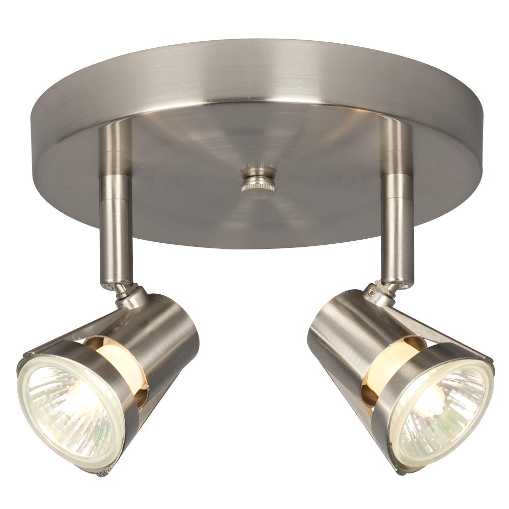 Two Light Halogen Monopoint - Brushed Nickel