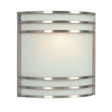 Galaxy Lighting 212480BN-226EB - Wall Sconce - in Brushed Nickel finish with White Glass