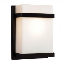 Galaxy Lighting 215580BK-126EB - Wall Sconce - in Black finish with Satin White Glass (Suitable for Indoor or Outdoor Use)