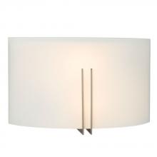 Galaxy Lighting 215681BN-213NPF - Wall Sconce - in Brushed Nickel finish with Satin White Glass