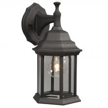 Galaxy Lighting 301830BLK - Outdoor Cast Aluminum Lantern - Black w/ Clear Beveled Glass