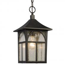 Galaxy Lighting 311374BK - Outdoor Lantern - Black with Clear Seeded Glass