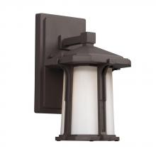 Galaxy Lighting 321660BZ - Outdoor Wall Mount Lantern - in Bronze finish with White Glass
