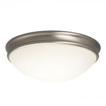 Galaxy Lighting 613335BN - Flush Mount - Brushed Nickel with White Glass