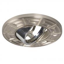 Galaxy Lighting 638BN/CH - 3" Low / Line Voltage Decorative Gimbal Ring - Brushed Nickel / Chrome