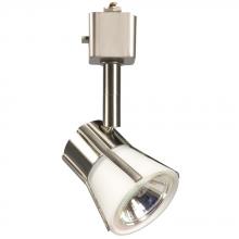 Galaxy Lighting 70335BN/WH - Halogen Track Head - Brushed Nickel w/ White Glass