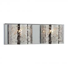 Galaxy Lighting 714782CH - 2-Light Vanity Light in Polished Chrome - Laser Cut Metal Shade