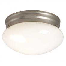Galaxy Lighting 810210PT 2PL13 - Utility Flush Mount Ceiling Light - in Pewter finish with White Glass