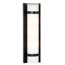 Galaxy Lighting ES215661BZ - Wall Sconce - in Bronze finish with Satin White Glass (Suitable for Indoor or Outdoor Use)