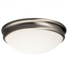 Galaxy Lighting L613330BN010A1 - LED Flush Mount Ceiling Light - in Brushed Nickel finish with White Glass