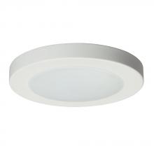 Galaxy Lighting L646000WH5C - 6" Dimmable 120V AC LED Slimline Surface Mount - in White finish with Polycarbonate Lens 5CCT