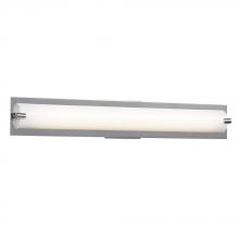 Galaxy Lighting L722882CH - Dimmable 120V AC LED Vanity Chrome with White Glass