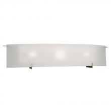 Galaxy Lighting L790507PT036A1 - LED 3-Light Bath & Vanity Light - in Pewter Finish with Frosted Checkered Glass