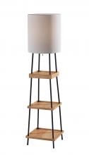 AFJ - Adesso 3459-12 - Henry Adesso Charge Shelf Floor Lamp-Natural