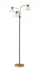 AFJ - Adesso 3566-04 - Presley 3-Arm Floor Lamp - Shiny Gold