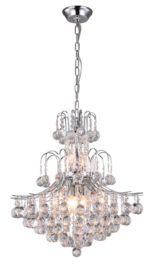 Metal & Crystal Chandelier