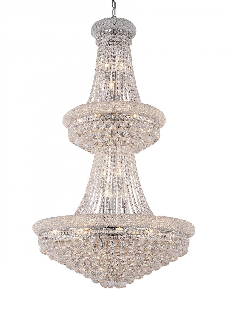 Metal & Crystal Chandelier