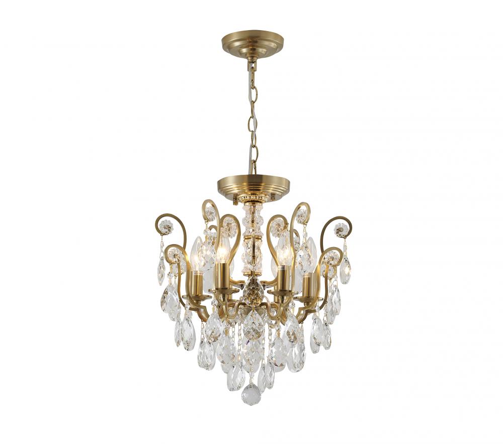 Metal & Crystal Chandelier