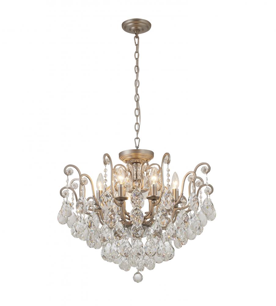 Metal & Crystal Chandelier