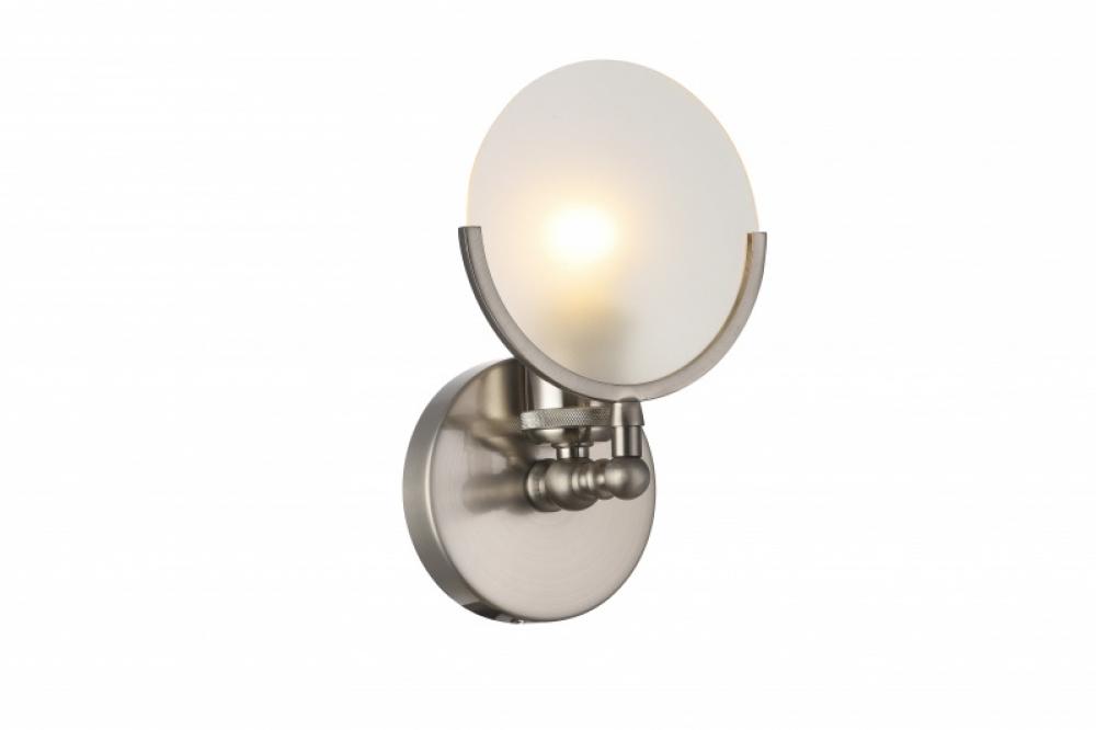 Shiny Nickel Wall Sconce