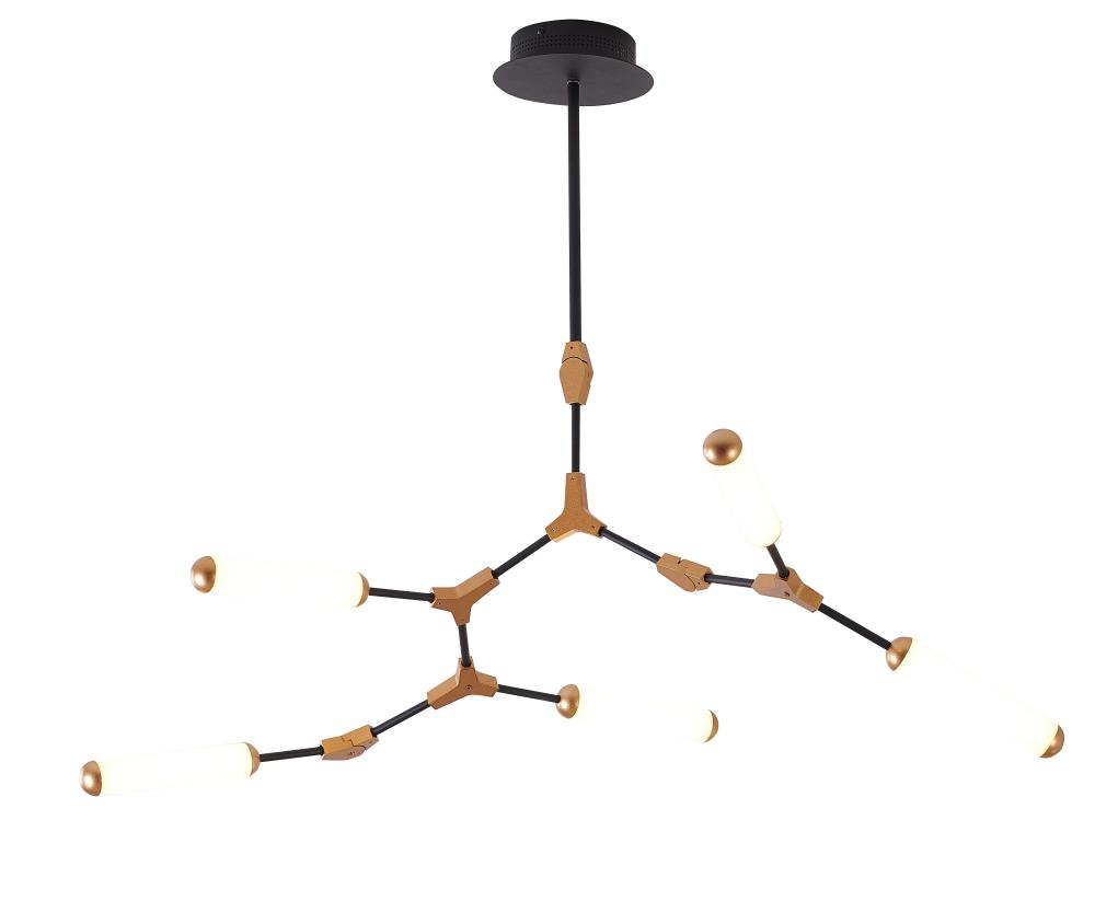 Black & Gold LED Chandelier