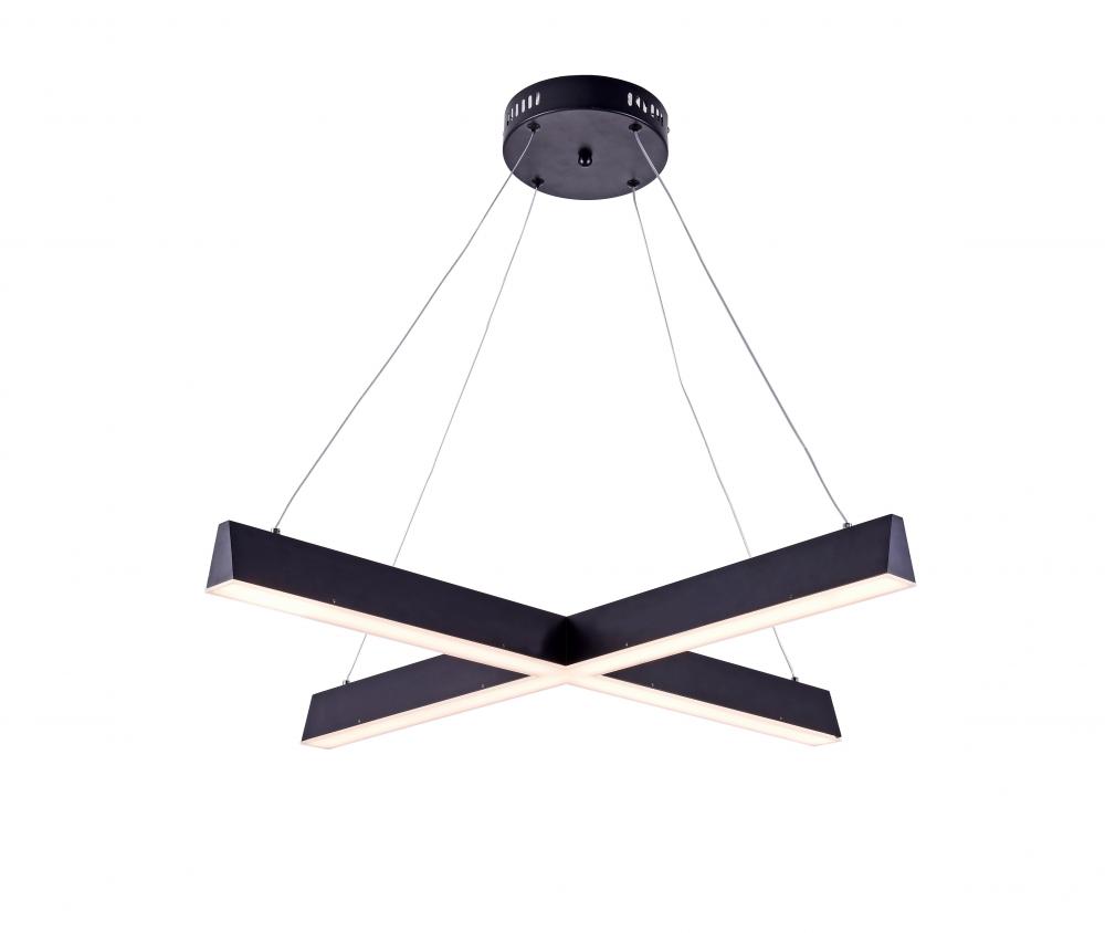 Black LED Chandelier