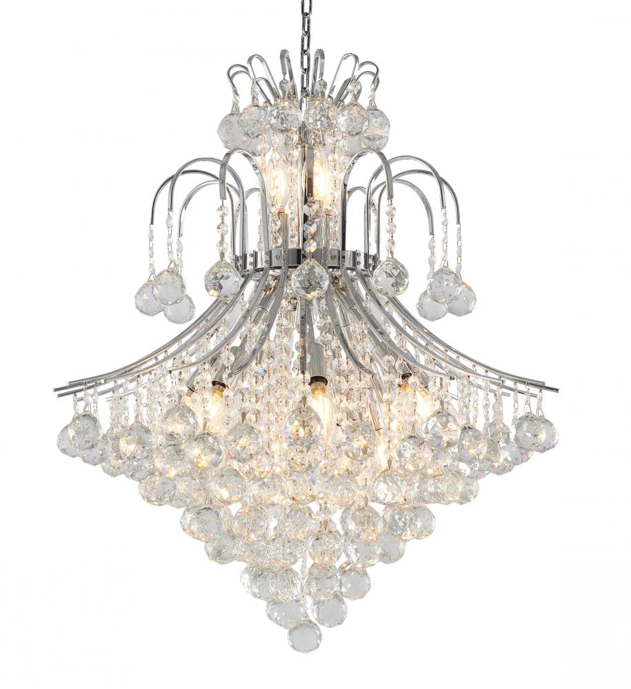 Metal & Crystal Chandelier