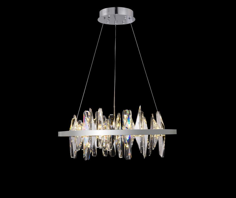 Chrome LED Chandelier