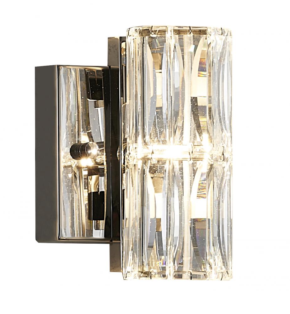 Metal & Crystal Wall Sconce