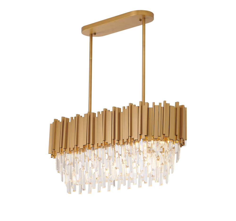 Satin Brass Chandelier