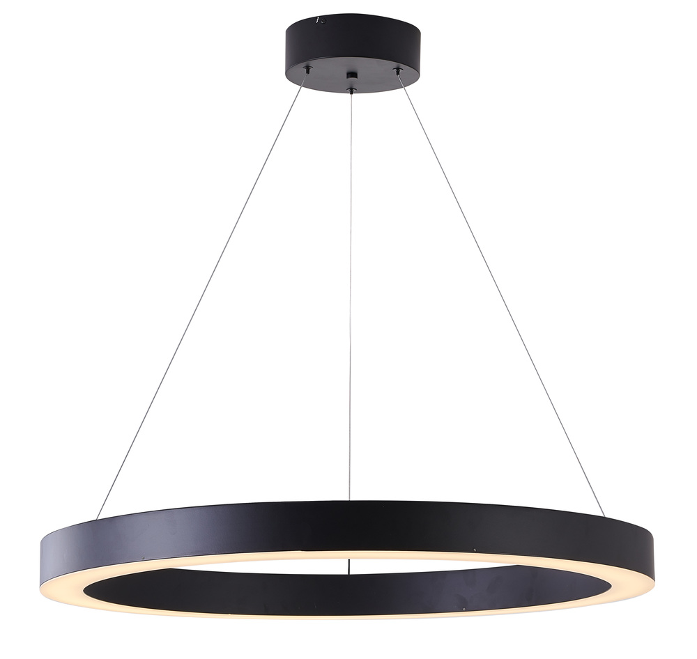 Matte Black LED Chandelier