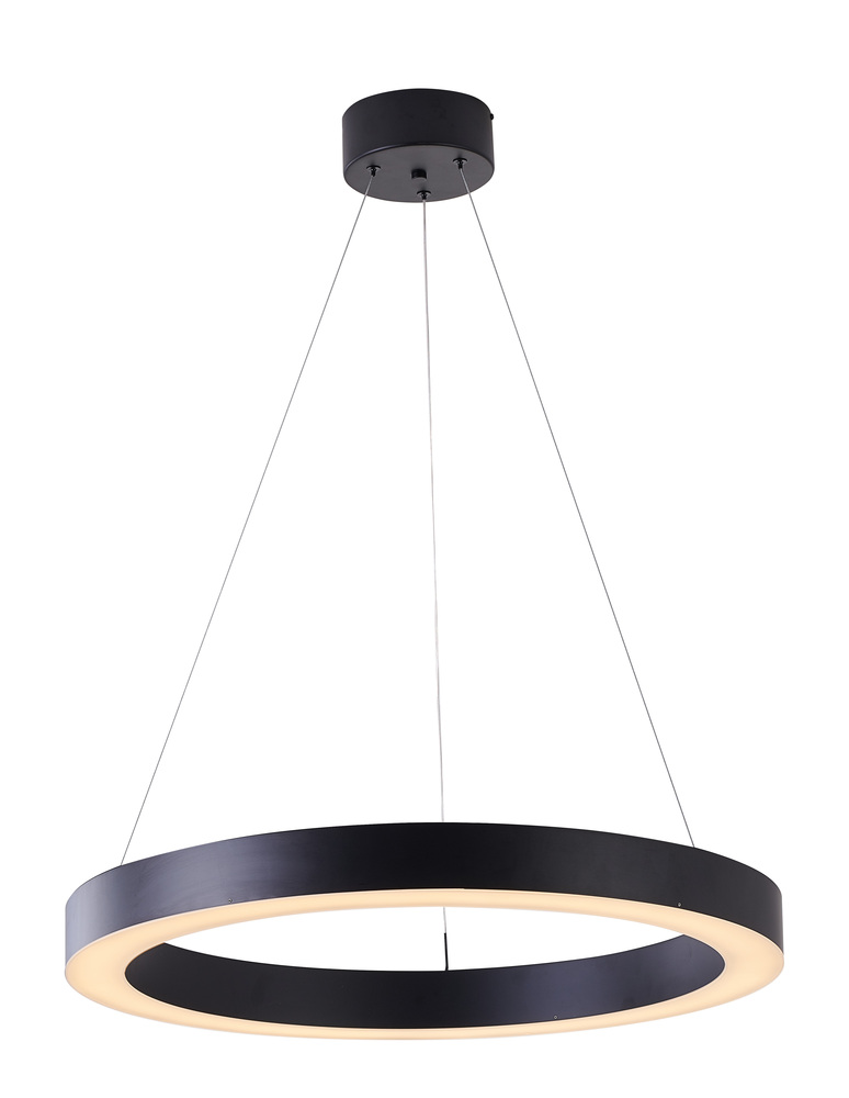 Matte Black LED Chandelier