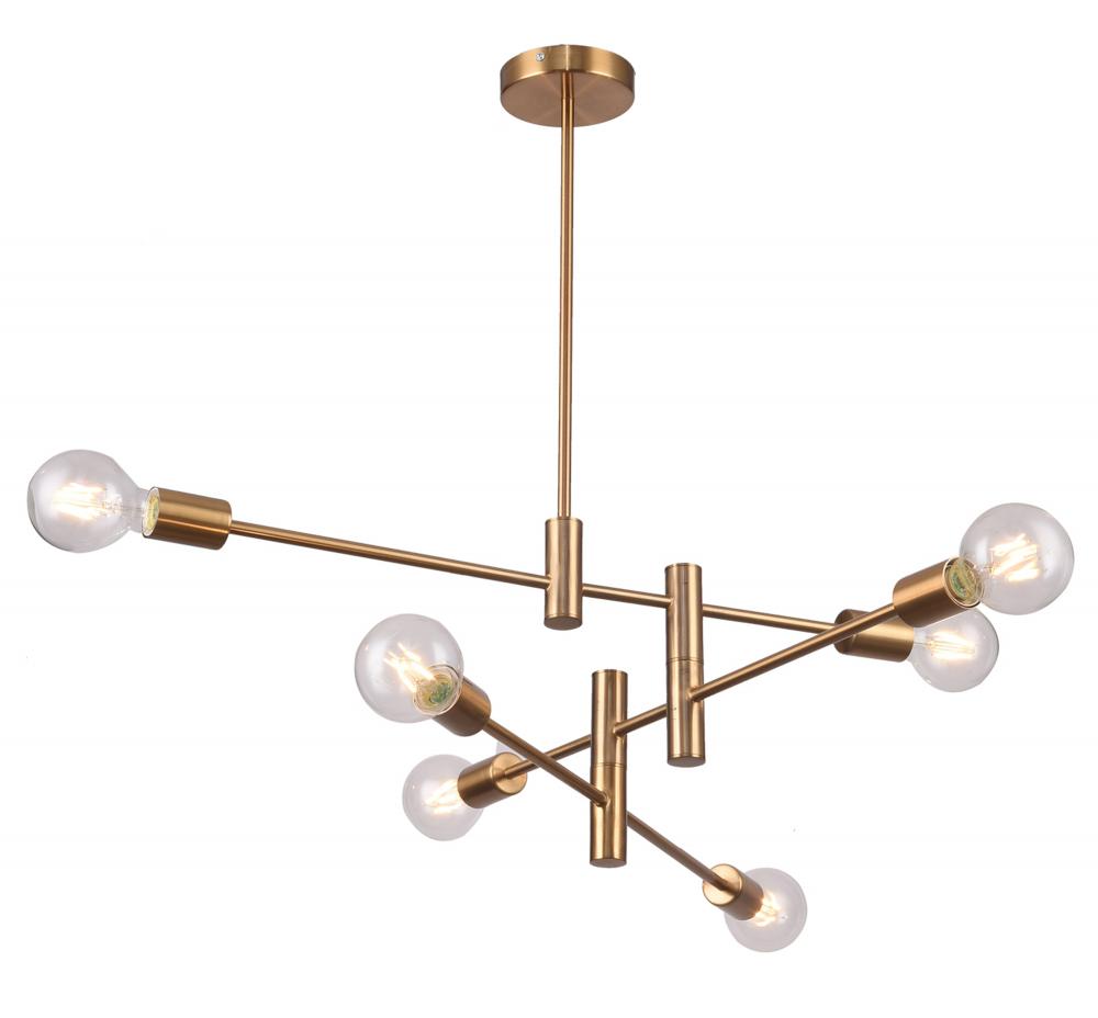 Brushed Bronze Chandelier