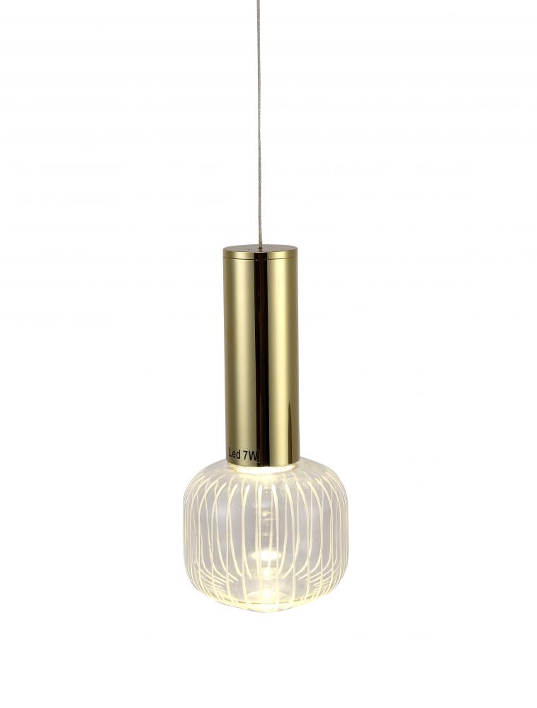 Metal & Glass LED Pendant