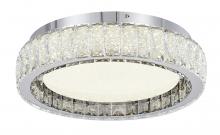 Bethel International Canada FT107FM16CH - Stainless Steel & Crystal LED Flush Mount