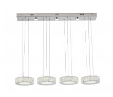 Bethel International Canada FT15-4 - Metal & Crystal LED Island Lighting