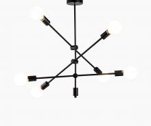 Bethel International Canada GL327C26B - Matte Black Chandelier