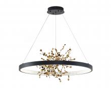 Bethel International Canada GL350C32B-2 - Sand Black LED Chandelier