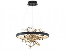 Bethel International Canada GL351C24B-2 - Sand Black LED Chandelier