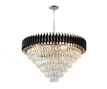 Bethel International Canada GL412C32CH - Chandelier Black and Chrome