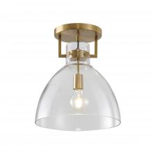 Bethel International Canada LC02FM14BR - Gold Semi Flush Mount