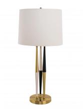 Bethel International Canada MTL01PQ-GD - Gold, White, & Black Table Lamp