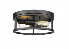 Bethel International Canada YS2180C12BLK - Iron  Flush Mount