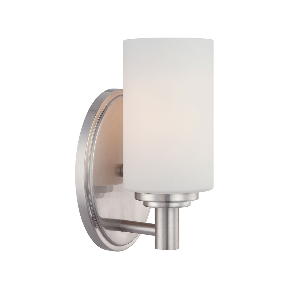 Thomas - Pittman 9'' High 1-Light Sconce - Brushed Nickel