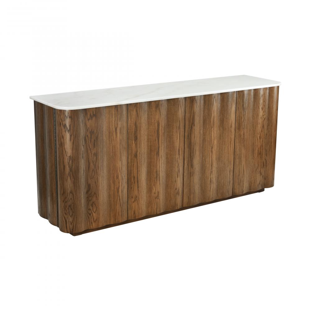 Woodside Credenza - Medium Oak